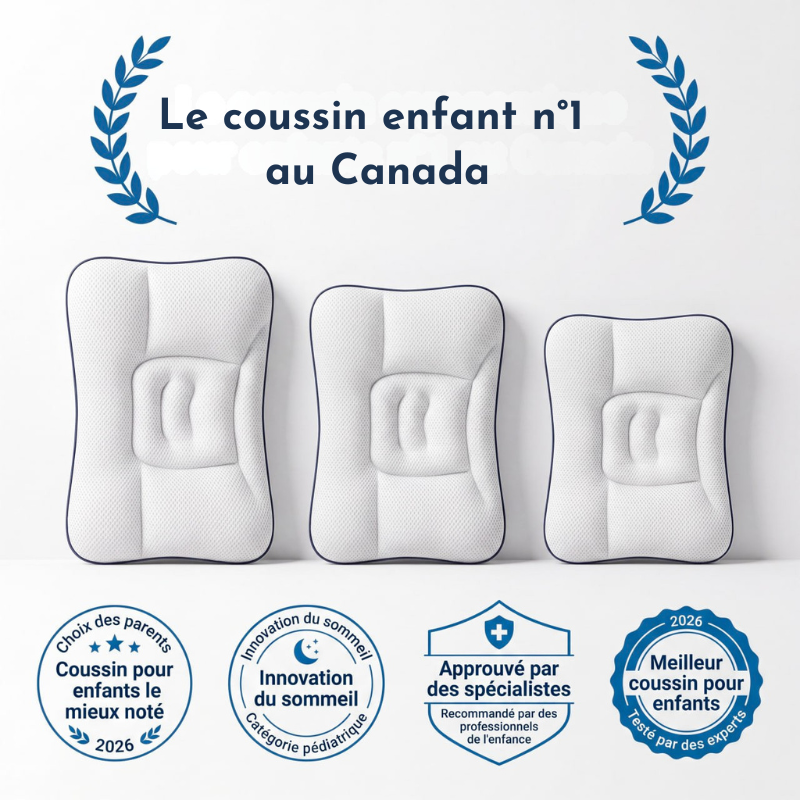 MyLunea™ | Enfin un oreiller réellement adapté au corps de votre enfant.